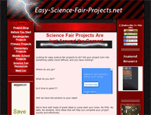 Tablet Screenshot of easy-science-fair-projects.net